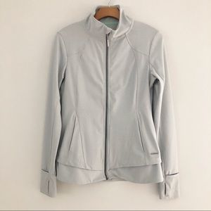 MONDETTA- Grey Zip Up Athletic Jacket- Small